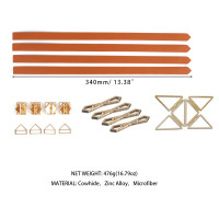 Набір фіксаторів для рук та ніг LOCKINK Hogtie Set, коричневий, ремені з натуральної шкіри — Переглянути зображення 8