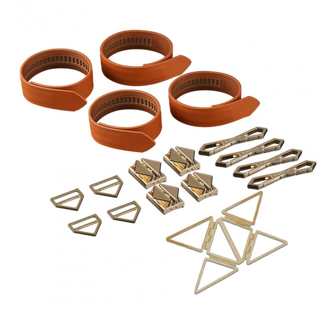 Набір для зв'язування LOCKINK Hogtie Set - Brown