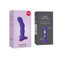 Фаллоимитатор Fun Factory BOUNCER, фиолетовый, шарики внутри, эффект вибрации, диаметр 3,9 см — Просмотреть изображение 7