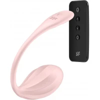 Смарт-віброяйце Satisfyer Ribbed Petal Connect App Rose, керування зі смартфона, пульт ДК — Просмотреть изображение 2