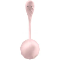 Смарт-віброяйце Satisfyer Ribbed Petal Connect App Rose, керування зі смартфона, пульт ДК — Просмотреть изображение 4