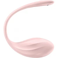 Смарт-віброяйце Satisfyer Ribbed Petal Connect App Rose, керування зі смартфона, пульт ДК — Просмотреть изображение 3