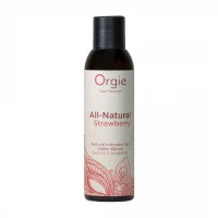 Лубрикант на водній основі Orgie All Natural Strawberry, 150 мл, зі смаком та ароматом полуниці — Переглянути зображення 1