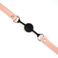 Повітропроникний кляп Liebe Seele Dark Candy Pink Ball Gag, силіконова кулька, діаметр 4,3 см — Просмотреть изображение 3