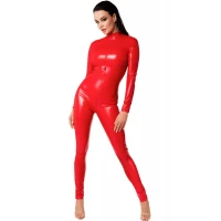 Комбінезон Noir Handmade F353 Red powerwetlook overall - XXL — Переглянути зображення 1