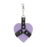 Брелок на карабіні для ключів Art of Sex Chained Heart, Лаванда — Переглянути зображення 1