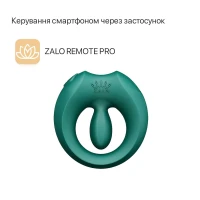 Ерекційне смарт-віброкільце Zalo Apis Turquoise Green, до 4 годин роботи, зарядний кейс — Переглянути зображення 3