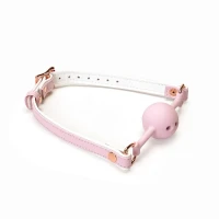 Кляп Liebe Seele White &amp; Pink Fairy Goat Leather Ball Gag — Переглянути зображення 1