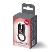 Ерекційне віброкільце з подвійною стимуляцією клітора Fun Factory NŌS CLASSIC Black, 2 мотори — Переглянути зображення 8