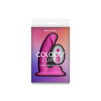 Дилдо с вибрацией NS Novelties Colours - Curve - Vibrating - 5&quot; Dildo - Pink — Просмотреть изображение 3