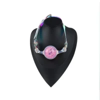 Кляп Liebe Seele Crystal Ball Gag - Pink (Large Ball) — Переглянути зображення 6