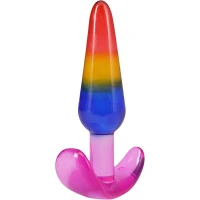 Набір анальних пробок Doc Johnson Crystal Jellies - Anal Trainer Set - Rainbow (м'яте паковання!!!) — Переглянути зображення 12