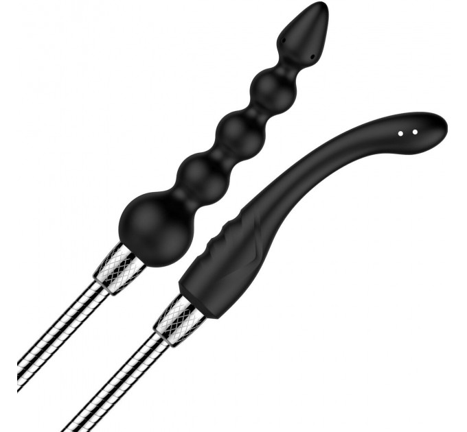 Набір анальних насадок для душу Nexus Advanced Shower Douche Duo Kit – Black, 2 шт (м'ята упаковка!!!)