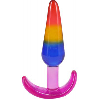 Набір анальних пробок Doc Johnson Crystal Jellies - Anal Trainer Set - Rainbow (м'яте паковання!!!) — Переглянути зображення 5