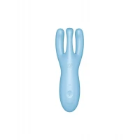 Кліторальний смарт-вібратор Satisfyer Threesome 4 Blue з трьома пальчиками — Переглянути зображення 2