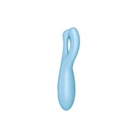 Кліторальний смарт-вібратор Satisfyer Threesome 4 Blue з трьома пальчиками — Переглянути зображення 3