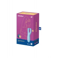 Кліторальний смарт-вібратор Satisfyer Threesome 4 Blue з трьома пальчиками — Переглянути зображення 4