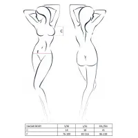 Боді-монокіні Passion Exclusive HAGAR BODY L/XL, black — Просмотреть изображение 7