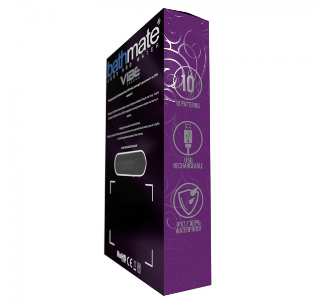Вибропуля Bathmate Vibe Bullet Chrome, глубокая мощная вибрация