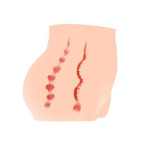 Мастурбатор-полуторс Kokos Cherry, два входа: вагина и попка