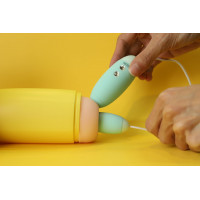 Вакуумный стимулятор с виброяйцом 2-в-1 KISTOY Miss VV Cyan — Просмотреть изображение 7