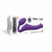 Безремінний страпон з вібрацією Strap-On-Me Vibrating Violet M, діаметр 3,8 см, пульт ДК, регульований