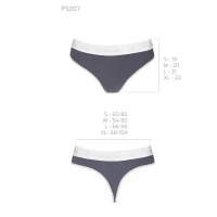 Спортивні трусики-стрінги Passion PS007 PANTIES S, dark grey — Переглянути зображення 5