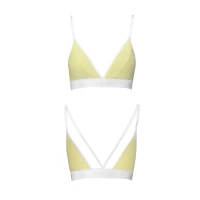 Спортивний топ з подвійними бретелями Passion PS007 TOP L, yellow — Просмотреть изображение 4
