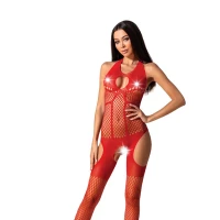 Бодістокінг з імітацією панчох Passion BS079 red — Переглянути зображення 1