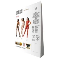 Бодістокінг з імітацією панчох Passion BS079 red — Переглянути зображення 6