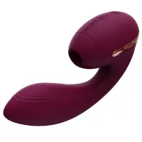 Вакуумний вібратор KISTOY Tina Mini Violet, вагінально-кліторальний — Переглянути зображення 1