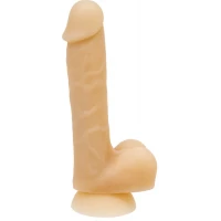 Фалоімітатор із пам’яттю форми, на присосці ADDICTION — DAVID 8″ Silicone Dong, віброкуля в подаруно — Переглянути зображення 1