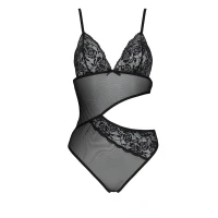 Боді з ажурним ліфом Passion CHRISTA BODY XXL/XXXL, black — Просмотреть изображение 3