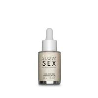 Суха олія-шимер для волосся та тіла Bijoux Indiscrets Slow Sex Hair and skin shimmer dry oil — Переглянути зображення 2