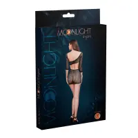 Мінісукня Moonlight Model 07 XS-L Black, глибоке декольте, відкрита спинка — Переглянути зображення 3