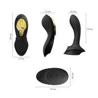 Смарт-вібратор у трусики Zalo - AYA Obsidian Black, насадка та пульт ДК — Переглянути зображення 3