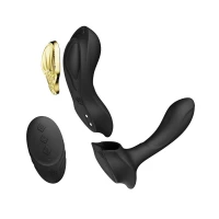 Смарт-вібратор у трусики Zalo - AYA Obsidian Black, насадка та пульт ДК — Переглянути зображення 1
