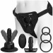 Набір для страпона Doc Johnson Vac-U-Lock VIBRATING Dual Density ULTRASKYN Set: діаметр 3×3,8 см