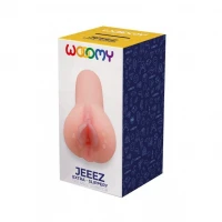 Мастурбатор-вагіна Wooomy Jeeez Masturbator Vagina, м’які відкриті губи, 11,6х5,4 см — Переглянути зображення 2