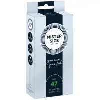 Презервативи Mister Size - pure feel - 47 (10 condoms), товщина 0,05 мм — Переглянути зображення 1