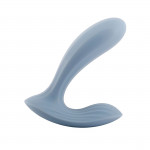 Смарт-вибратор в трусики Svakom Erica Dusty Blue, очень гибкий, 2 мотора