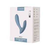 Смарт-вібратор в трусики Svakom Erica Dusty Blue, дуже гнучкий, 2 мотори — Просмотреть изображение 8