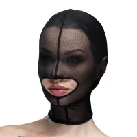 Маска сітка із відкритим ротом Feral Feelings - Hood Mask Black — Переглянути зображення 1