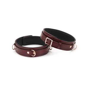 Фиксаторы для бедер Liebe Seele Wine Red Thigh Cuffs L Size, натуральная кожа