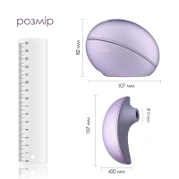 Вакуумний кліторальний смарт-стимулятор Svakom Pulse Galaxie Metal Lilac, проєктор зоряного неба — Просмотреть изображение 5