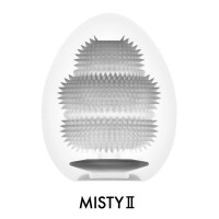 Мастурбатор-яйцо Tenga Egg Misty II, плотный TPE, пробник лубриканта 5 мл
