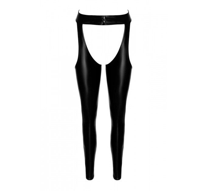 Легінси Noir Handmade F323 Rebel, M, black, під латекс, з відкритими стегнами та сідницями