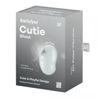 Вакуумний кліторальний стимулятор з вібрацією Satisfyer Cutie Ghost White — Переглянути зображення 6