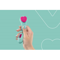 Вибратор в трусики FairyGasm HeartGem green, на магните, пульт ДУ — Просмотреть изображение 10