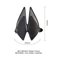 Маска на очі LOCKINK Vixen Blindfold, чорна, натуральна шкіра, регульований обсяг — Просмотреть изображение 2
